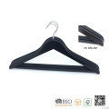 Vêtements en bois noir Non Slip Bar Top Coat Hanger